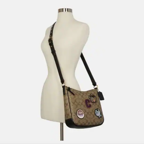 Coach Handbags - COACH NWT ELLIE FILE BAG IN SIGNATURE CANVAS WITH DISCO PATCHES